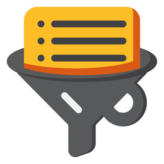 Filter Icon. Digital marketing concept. Flat icon