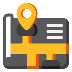 Map Icon. Digital marketing concept. Flat icon