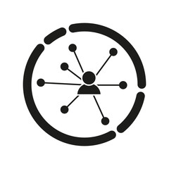Relations diagram icon. Vector illustration. EPS 10.