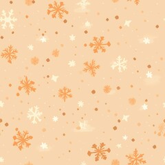 Fototapeta na wymiar Seamless Christmas pattern with snowflakes.