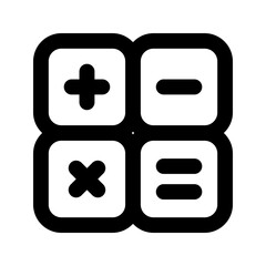 calculator line icon