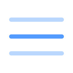 Obraz premium menu bar duotone icon