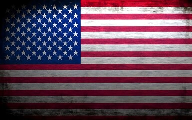 USA flag, Grunge American flag

