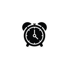 Alarm clock icon, clock icon vector