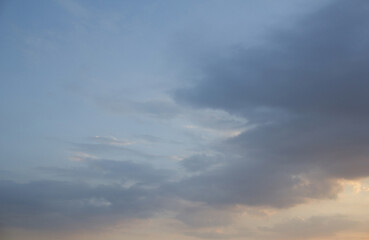 bright cumulus cloud and sunshine