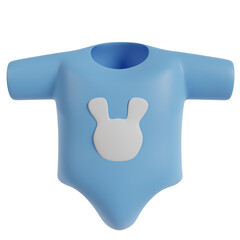 Baby and newborn 3d render icon clipart 