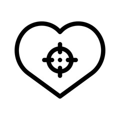 Obraz premium heart target