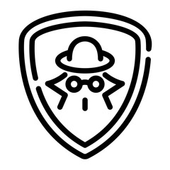 hacker Line Icon