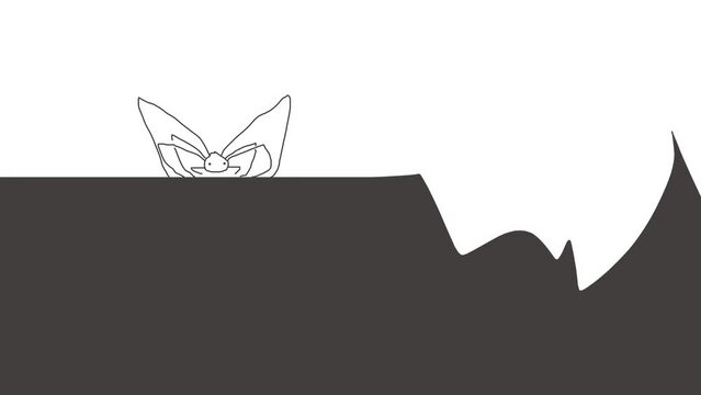 Spider or centipede stands on different surface shapes
