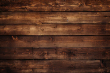 Obraz na płótnie Canvas 木材の茶色や黒色の壁の板パネルのテクスチャの背景画像。　Wood brown or black wall plank panel texture background image、Generative AI 