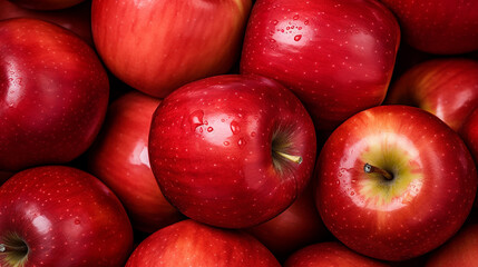 Fototapeta na wymiar fruit background with red ripe apples fresh fruit