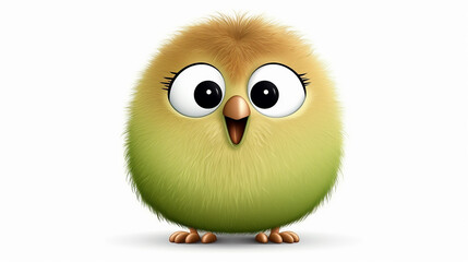 Fototapeta premium kiwi character cute funny kiwi in cartoon kawaii style