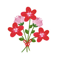 Watercolor flower bouquet for greeting card, decoration, print