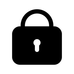 lock glyph icon