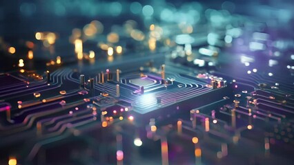 The abstract image highlights the significance of incorporating technology in business strategies to achieve growth and success.