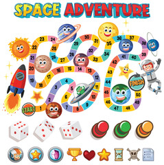 Space Adventure Maze Game Template