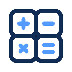 Fototapeta premium calculator outline color icon