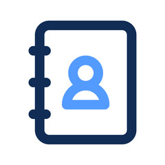 contact outline color icon