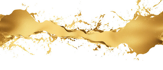 gold paint splatters from splatterspng . Gold Foil Frame Gold brush stroke on transparent background.