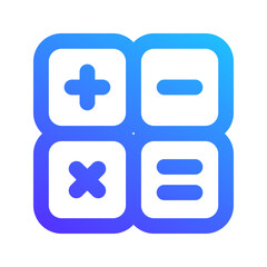 Fototapeta premium calculator gradient icon