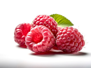 Raspberry isolated on white background.