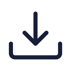 download flat line icon