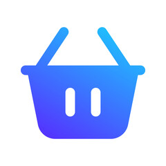 shopping cart gradient fill icon