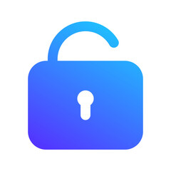unlock gradient fill icon