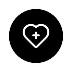 healthy line circular icon