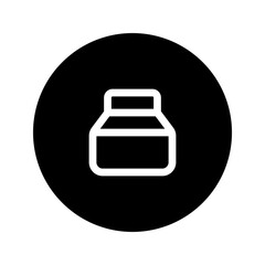 food delivery line circular icon