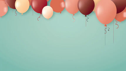 balloons on the background