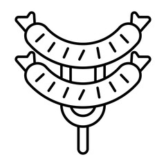 Sausage icon vector design templates simple and modern