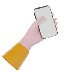 Hand gesture 3d render icon