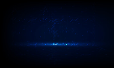Abstract pixel open Light out technology and Question mark background Hitech communication concept innovation background,  vector design