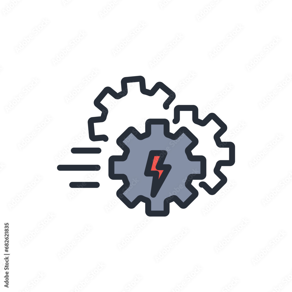 Poster efficiency icon. vector.editable stroke.linear style sign for use web design,logo.symbol illustratio