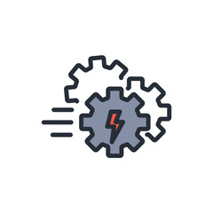 efficiency icon. vector.Editable stroke.linear style sign for use web design,logo.Symbol illustration.