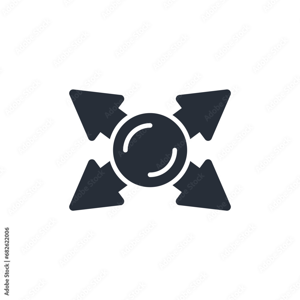 Poster expand icon. vector.editable stroke.linear style sign for use web design,logo.symbol illustration.
