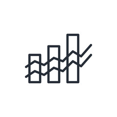 growth icon. vector.Editable stroke.linear style sign for use web design,logo.Symbol illustration.