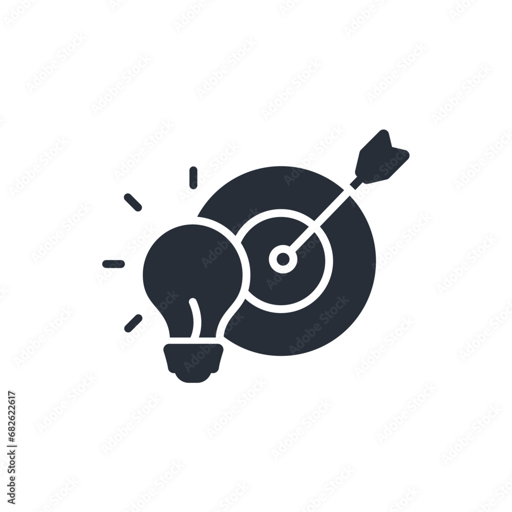 Poster solution icon. vector.editable stroke.linear style sign for use web design,logo.symbol illustration.