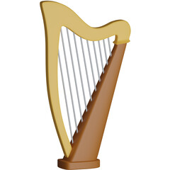 Harp 3D Icon