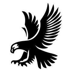 Fototapeta premium Flying Bird Logo concept vector silhouette illustration