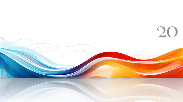 Free vector abstract wave line background vector illustrationColorful wavy background

