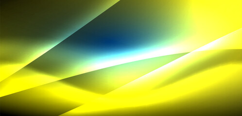 Dynamic waves in ethereal glow of neon lights. Concept merges fluidity of motion with vibrant allure of neon, crafting entrancing backdrop that embodies both vitality and futuristic sophistication