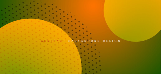 Abstract tech circles vector background, technology digital bubbles