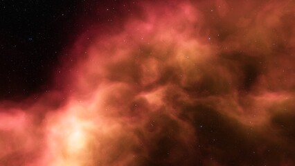bright nebula, nebula in space, majestic red-purple nebula, beautiful space background 3D render