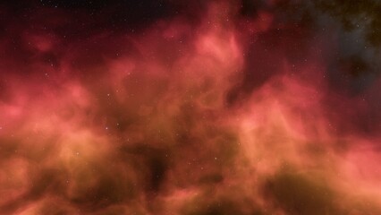 bright nebula, nebula in space, majestic red-purple nebula, beautiful space background 3D render