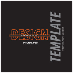 design lettering template illustration background vector