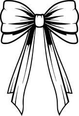 Vintage Ballet Accessories Ribbon Icon in Hand-drawn Style