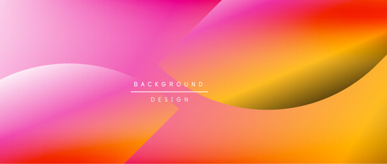 Bright color circle and round element minimal geometric abstract background for posters, covers, banners, brochures, websites