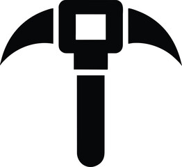 Mining equipment icon symbol design